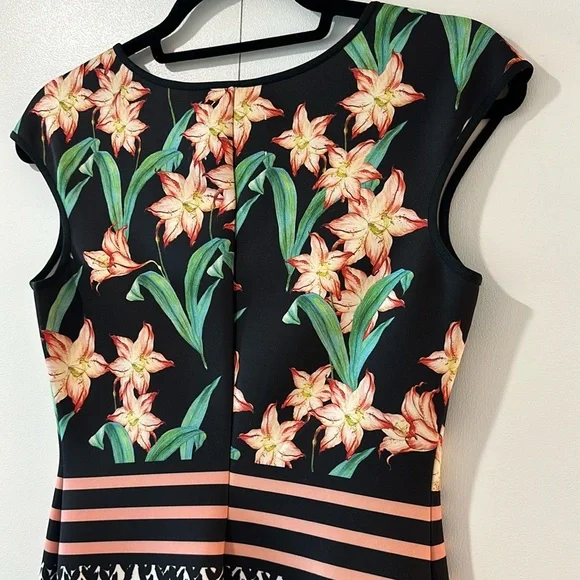 Clover Canyon Sunrise Neoprene Scuba Midi Dress in Multi - Picture 9 of 10